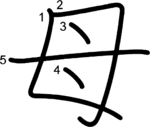 kanji stroke order for 母